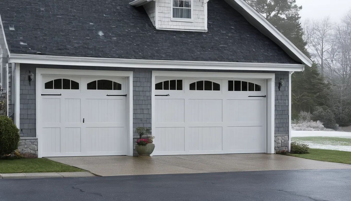 A local garage door provider inspecting the track of a residential garage door in Bristol