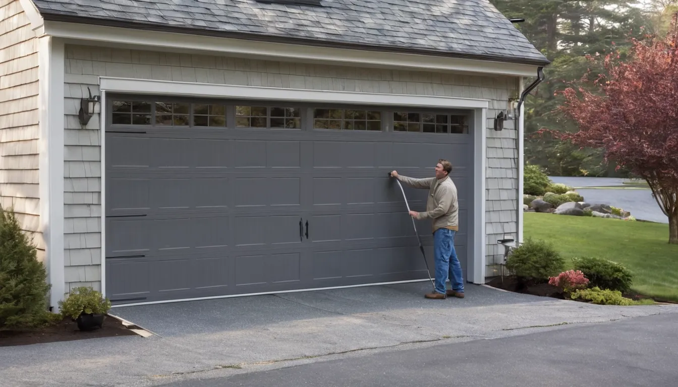 A local garage door provider replacing a spring on a residential garage door in Bristol
